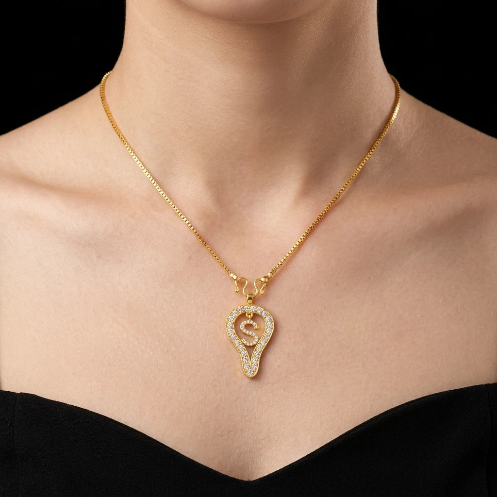 Gold Pendant PSLT35W-002