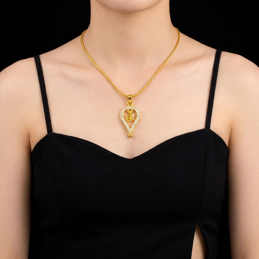 Gold Thali Pendant PSTLT69W-011