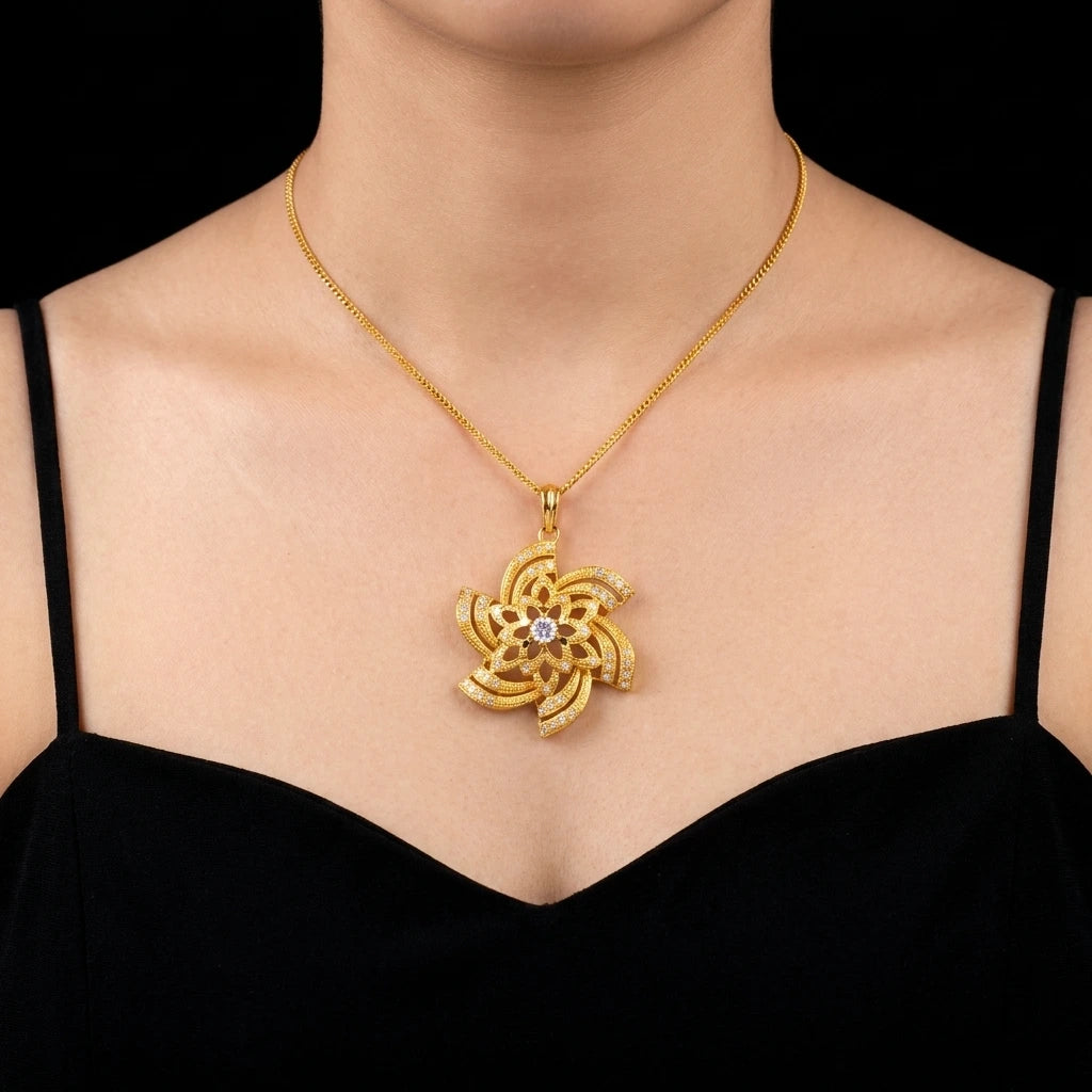 GOLDEN STONE PENDENT PSLT19W-071