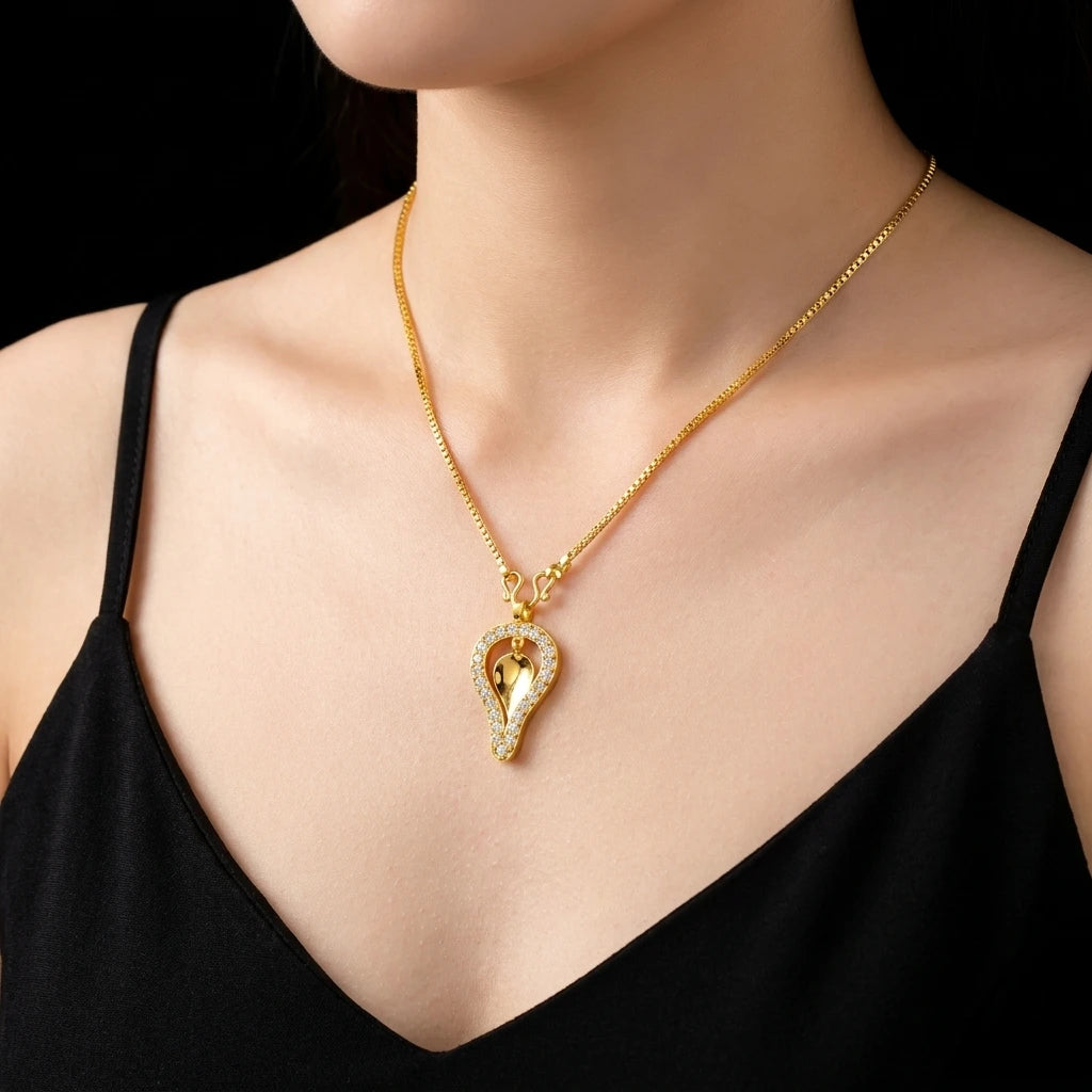 Gold Thali Pendant PSTLT2W-002