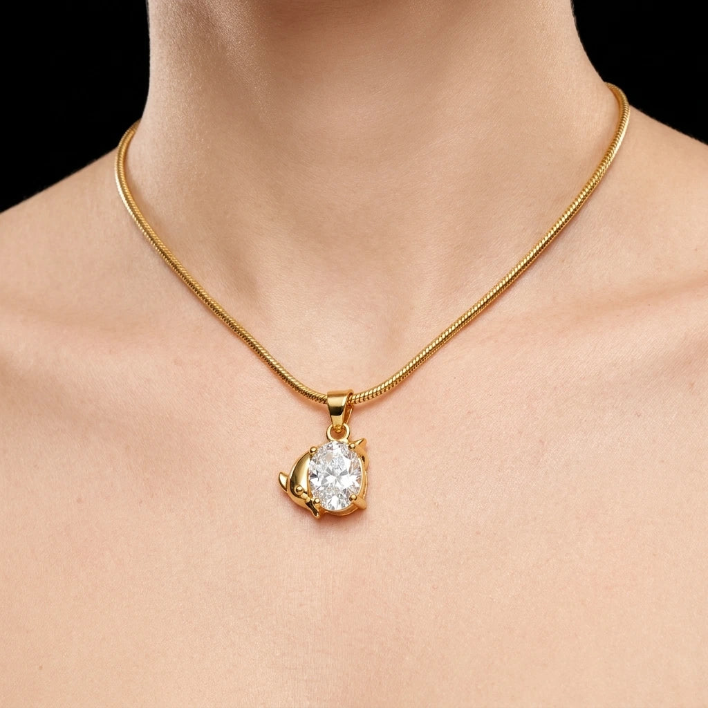 Golden Pendant PSLT114W-06