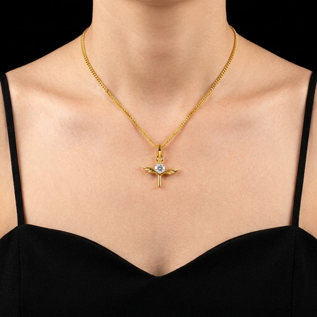 Golden Pendant PSLT139W-06