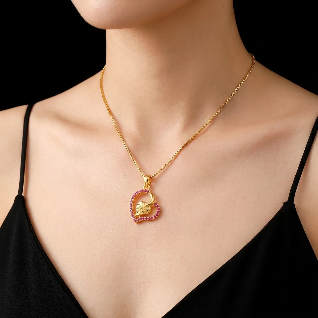 Gold Pendant PSLT124R-09