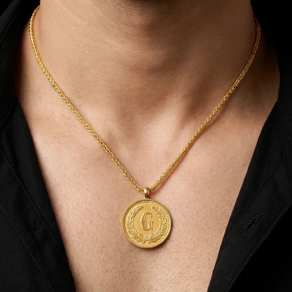 Gold Layered Coin Pendent PGLT97-07