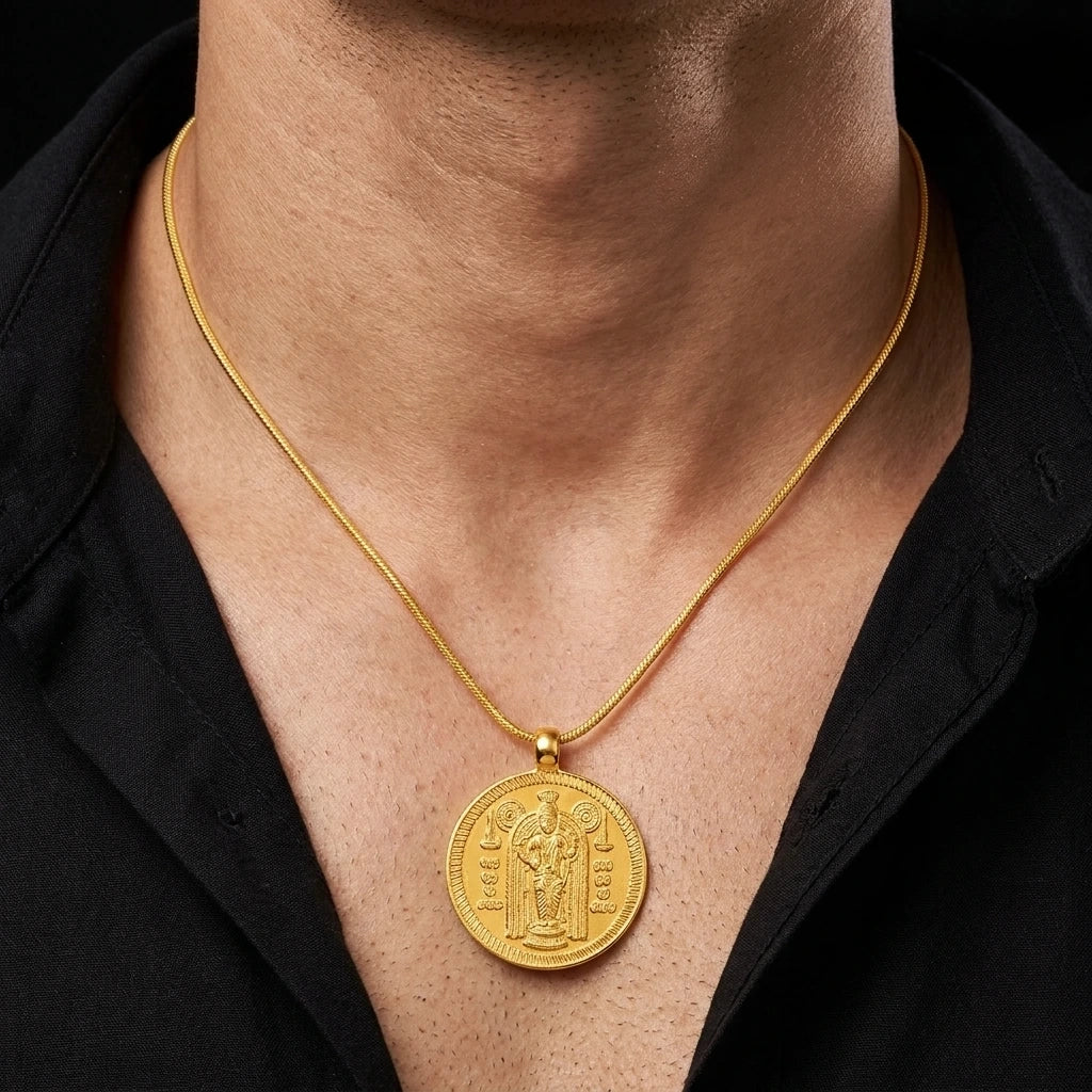 Gold Layered Coin Pendent PGLT95-07