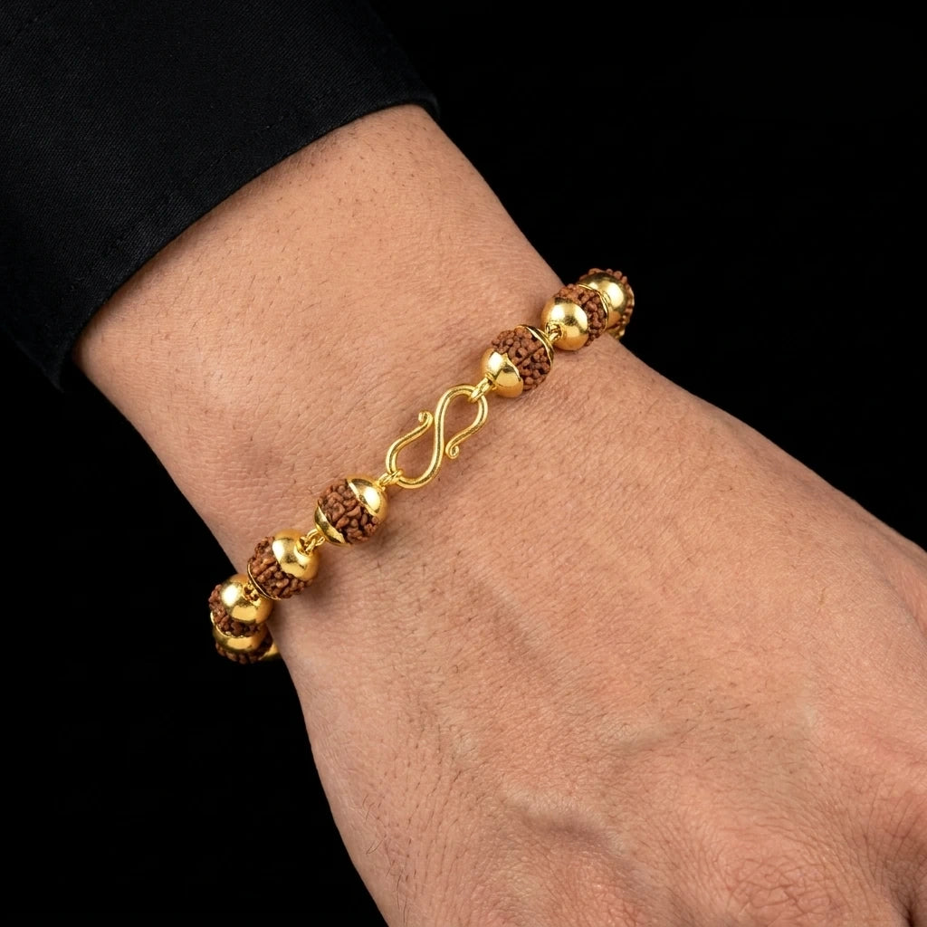 Real 5 Face Rudraksha Bracelet PRUBR1-052