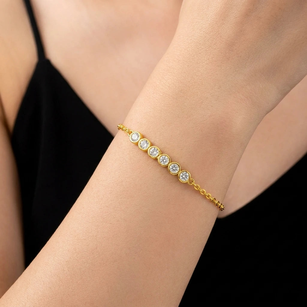 Stone Bracelet PSBR103W-052