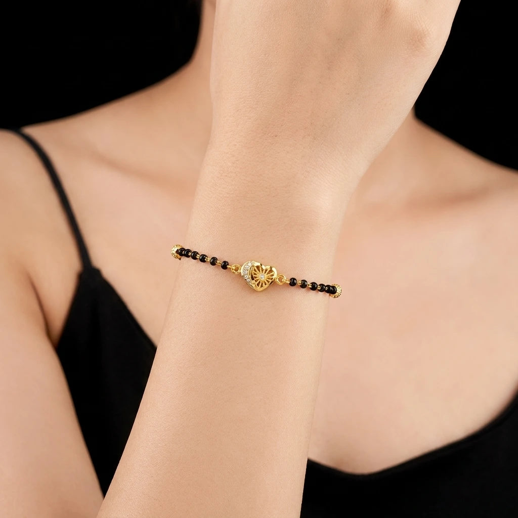 Karimani (Mangalsutra) Stone bracelet PSKMBR46W-052