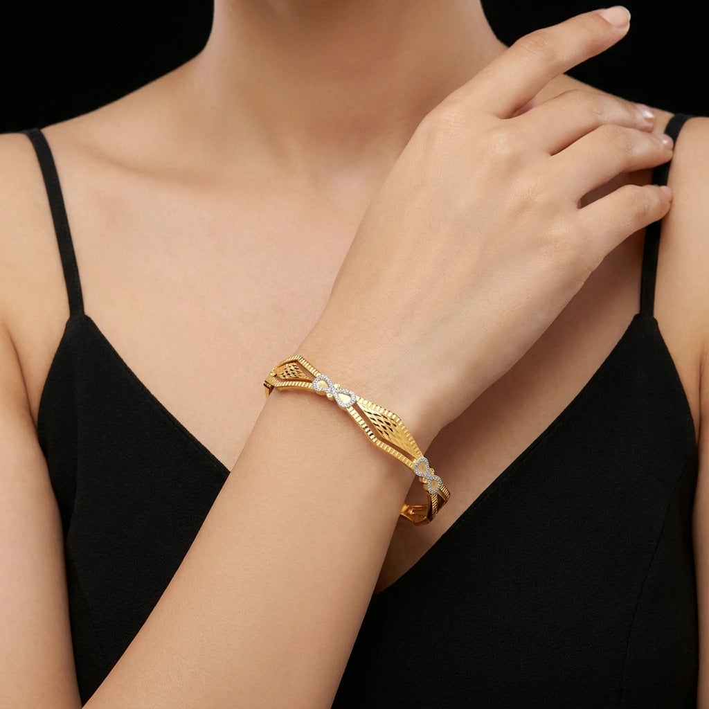 Rhodium bangle PRGB64-071