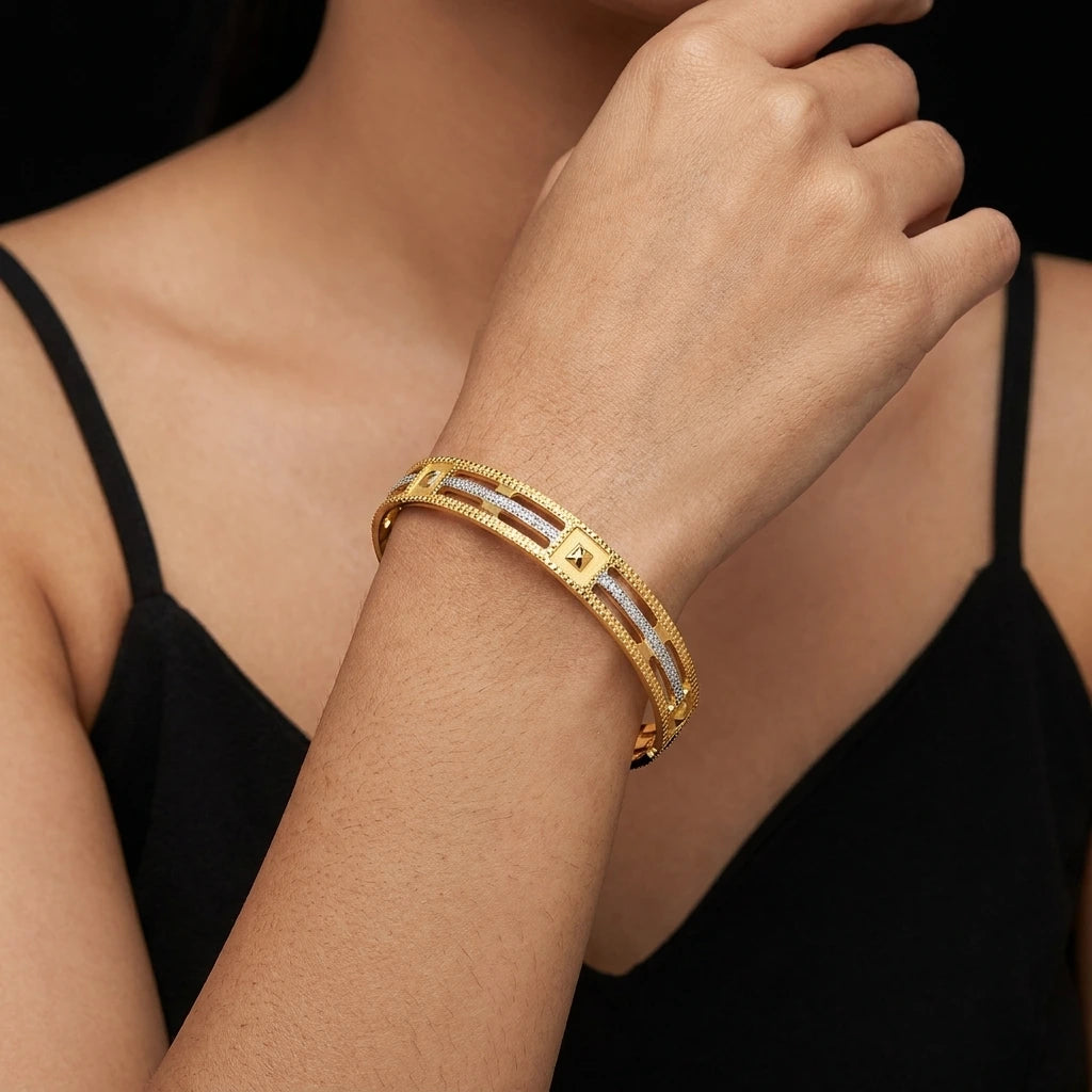 Rhodium Bangle PRGB279-091