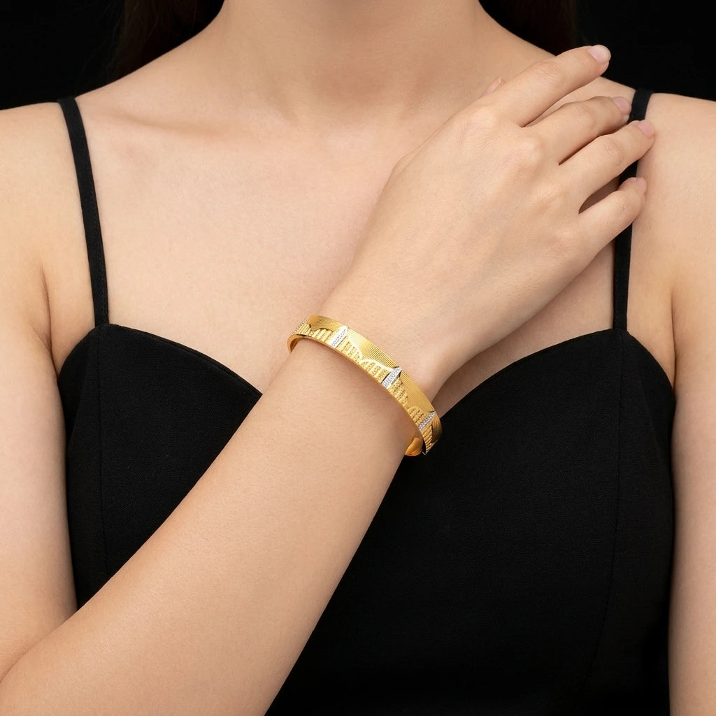 Rhodium Bangle PRGB262-091