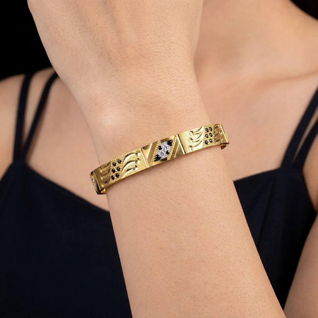 Rhodium Bangle PRGB260-091