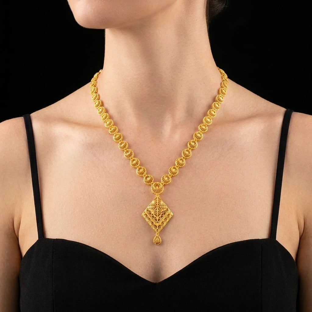 Golden Necklace medium PGNM22a-085