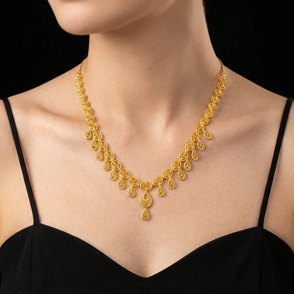 Golden Necklace PGNS84-035