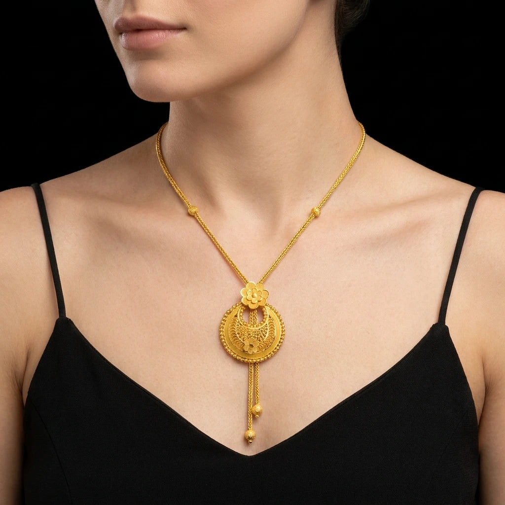 Elegant Gold Plated Necklace