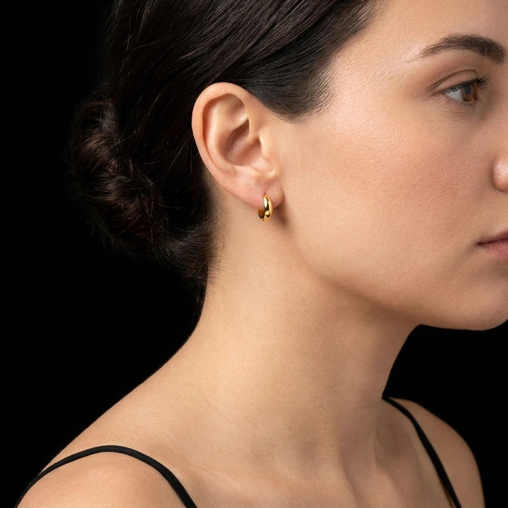 Golden Hoop Earring PGRST28-001