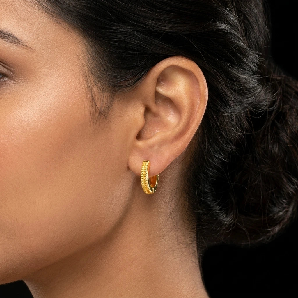 Golden Hoop Earring PGRST52-07
