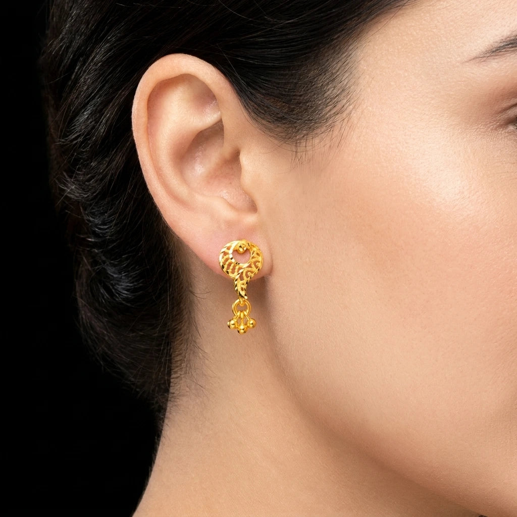 GOLDEN HANGING STUD PGHST272-09