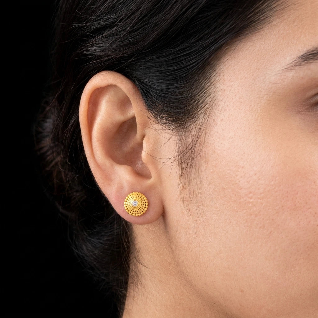 Stone earring PSST91W-09