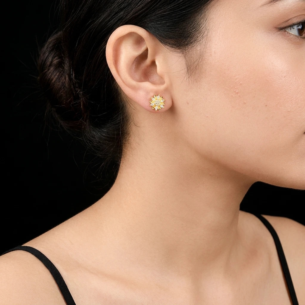 Stone Earrings PSST130W-001