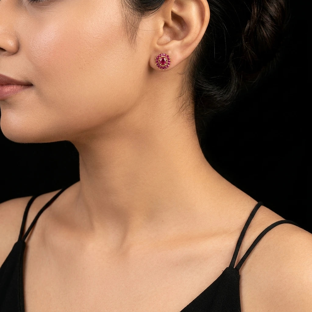 Stone Earring PSST15BL-041