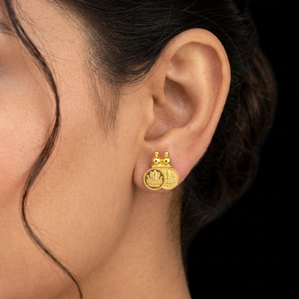 Golden Hanging Stud PGST16-001