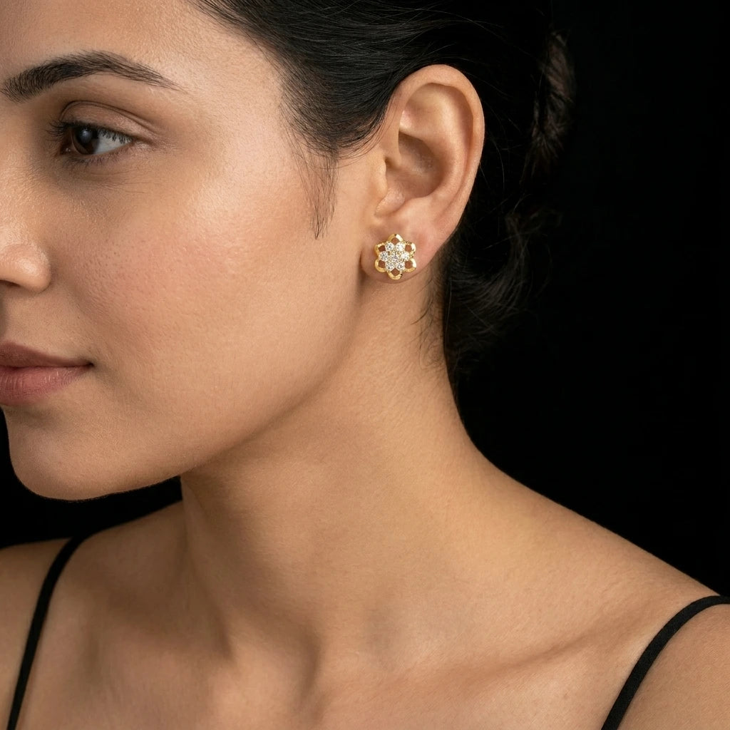 STONE EARRING PSST341W-001