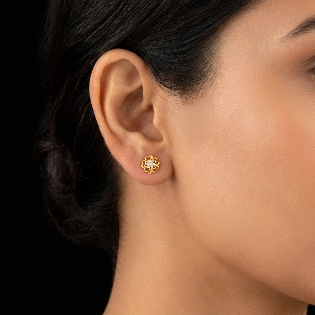 Stone Earring PSST390W-001