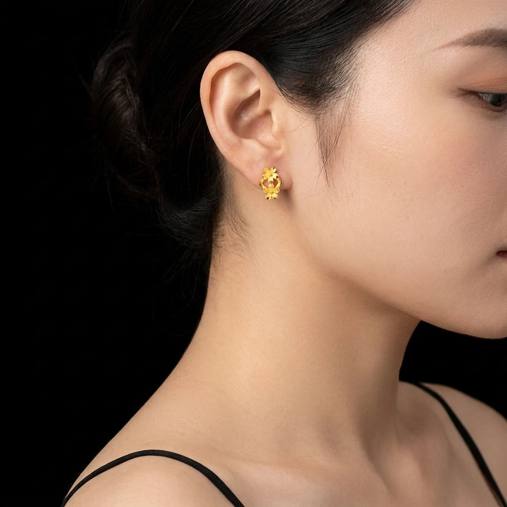 Gold earring PGST76-09