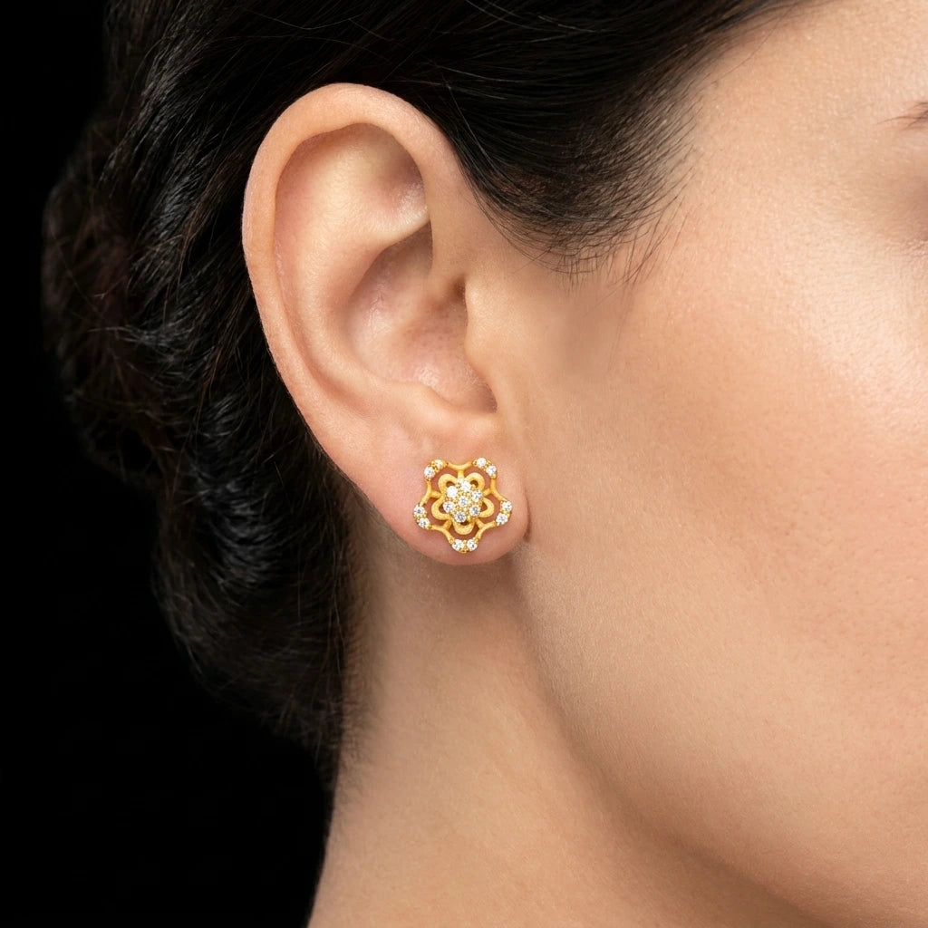 Stone Earring PSST392W-001