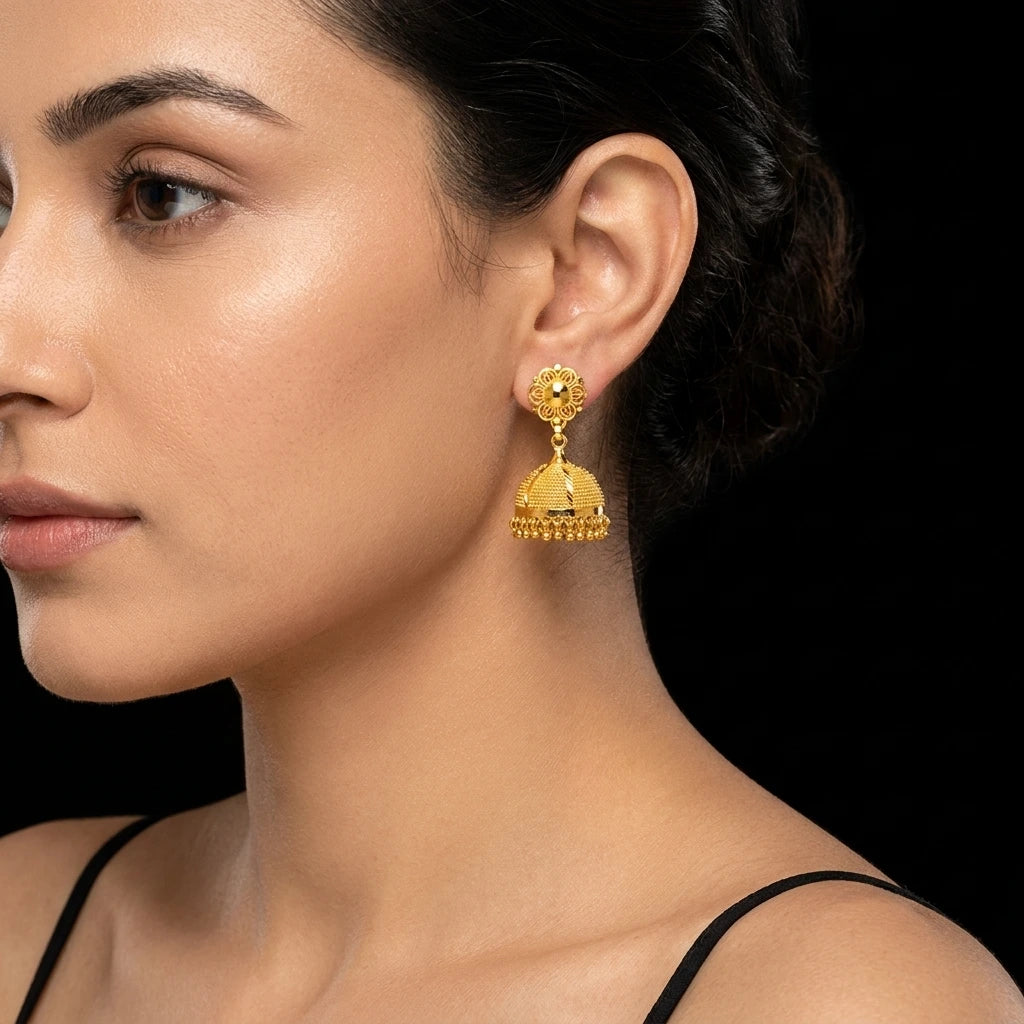 Golden Jimikka Earring PGJST64-081
