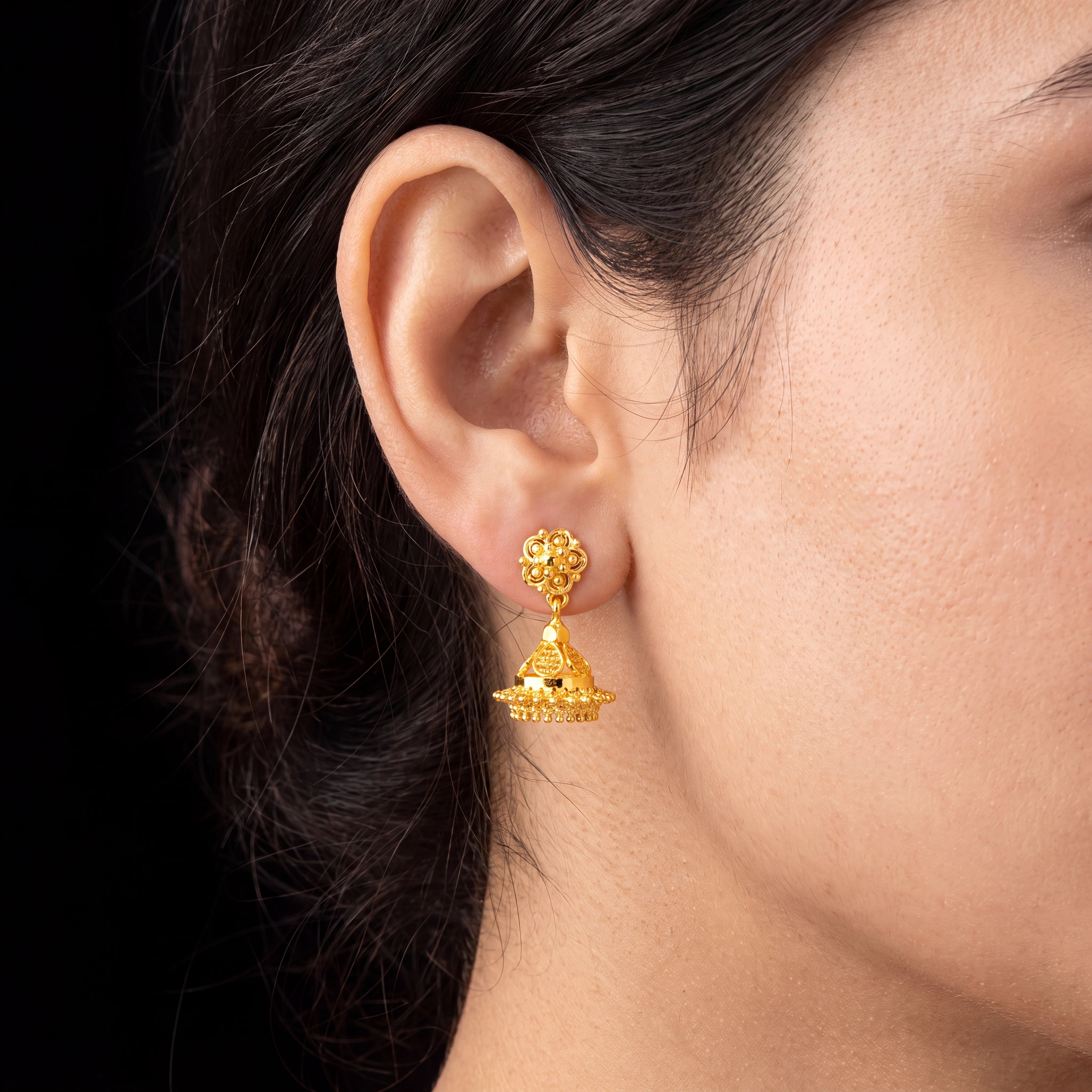 Golden Jimikka Earring PGJST107-061