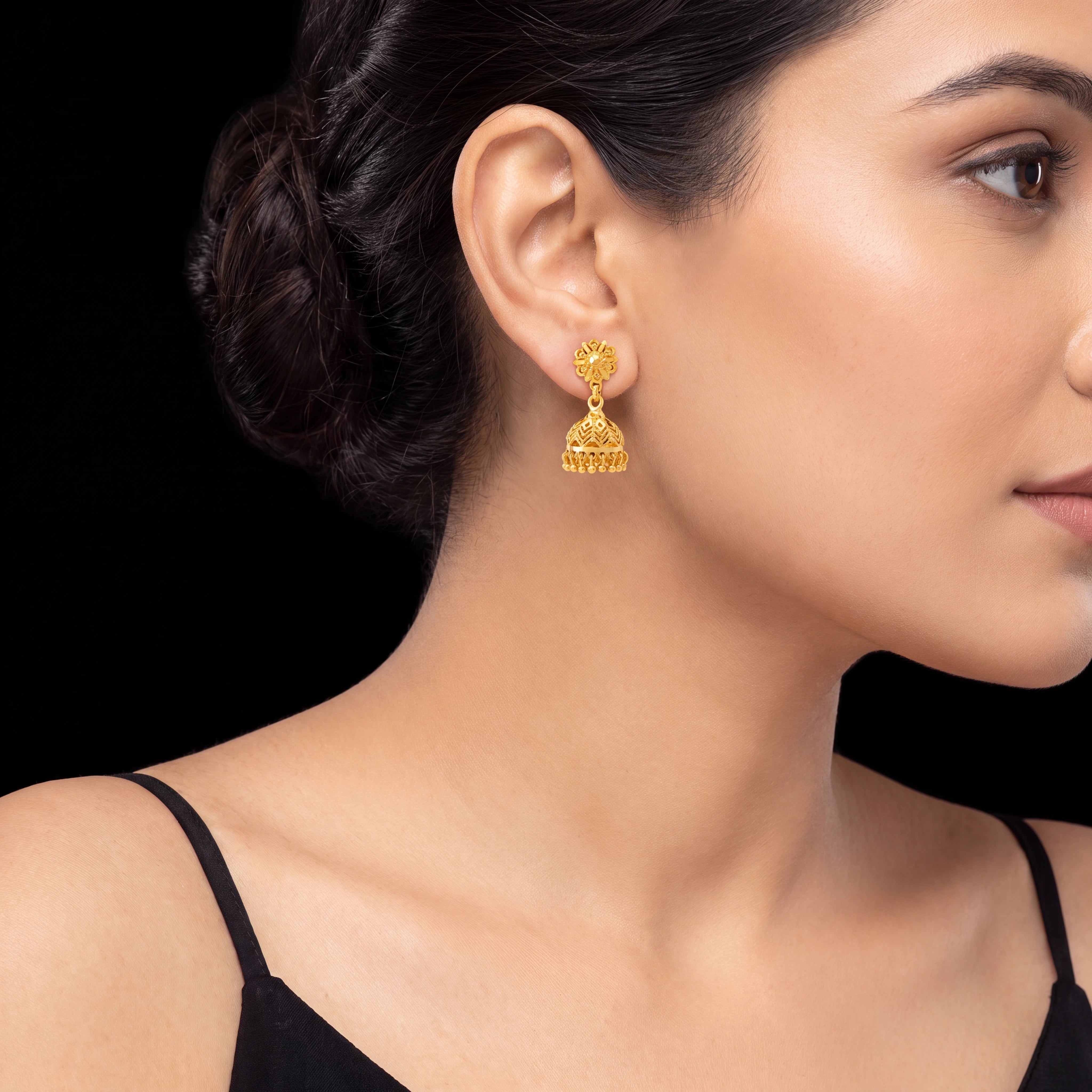 Golden Jimikka Earring PGJST94b-061