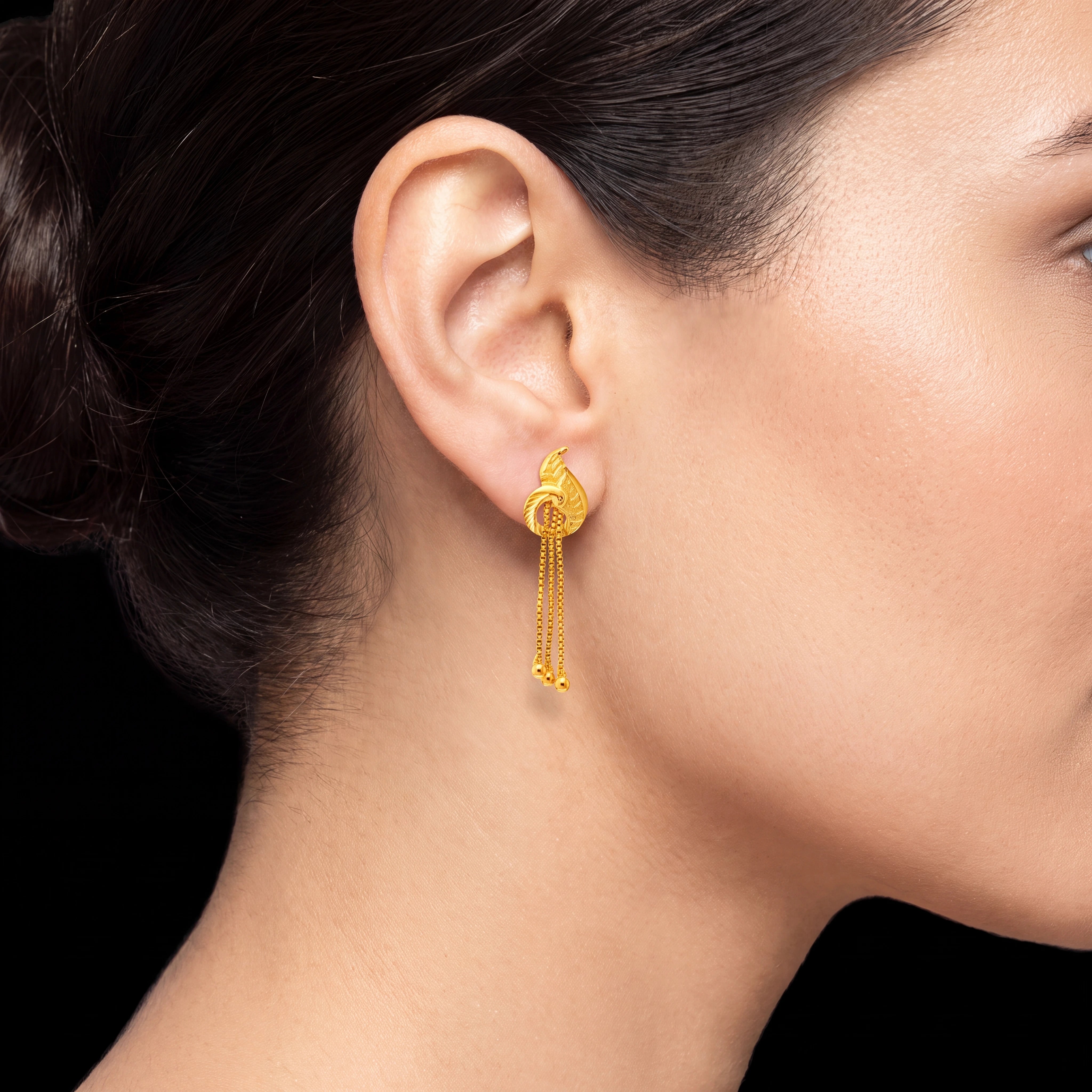 Golden Hanging Stud PGHST51-021