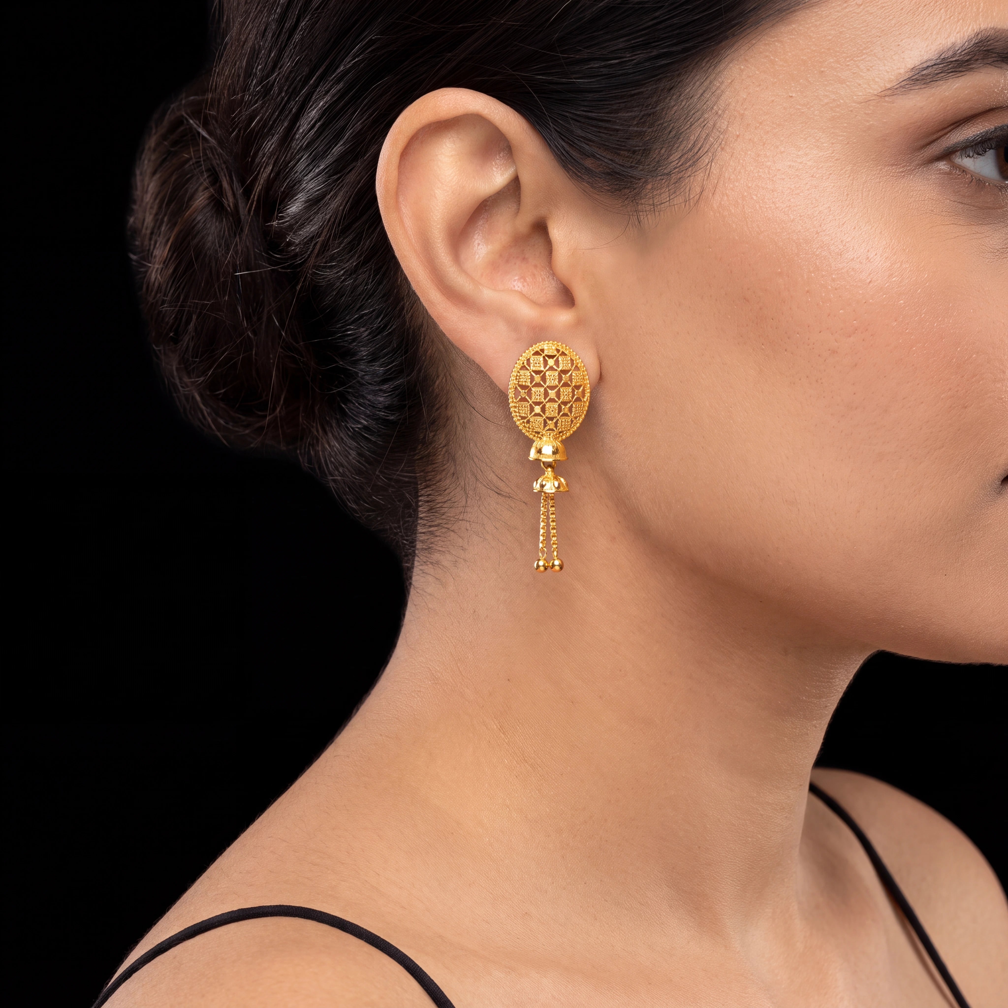 Golden Hanging Stud PGHST220-041