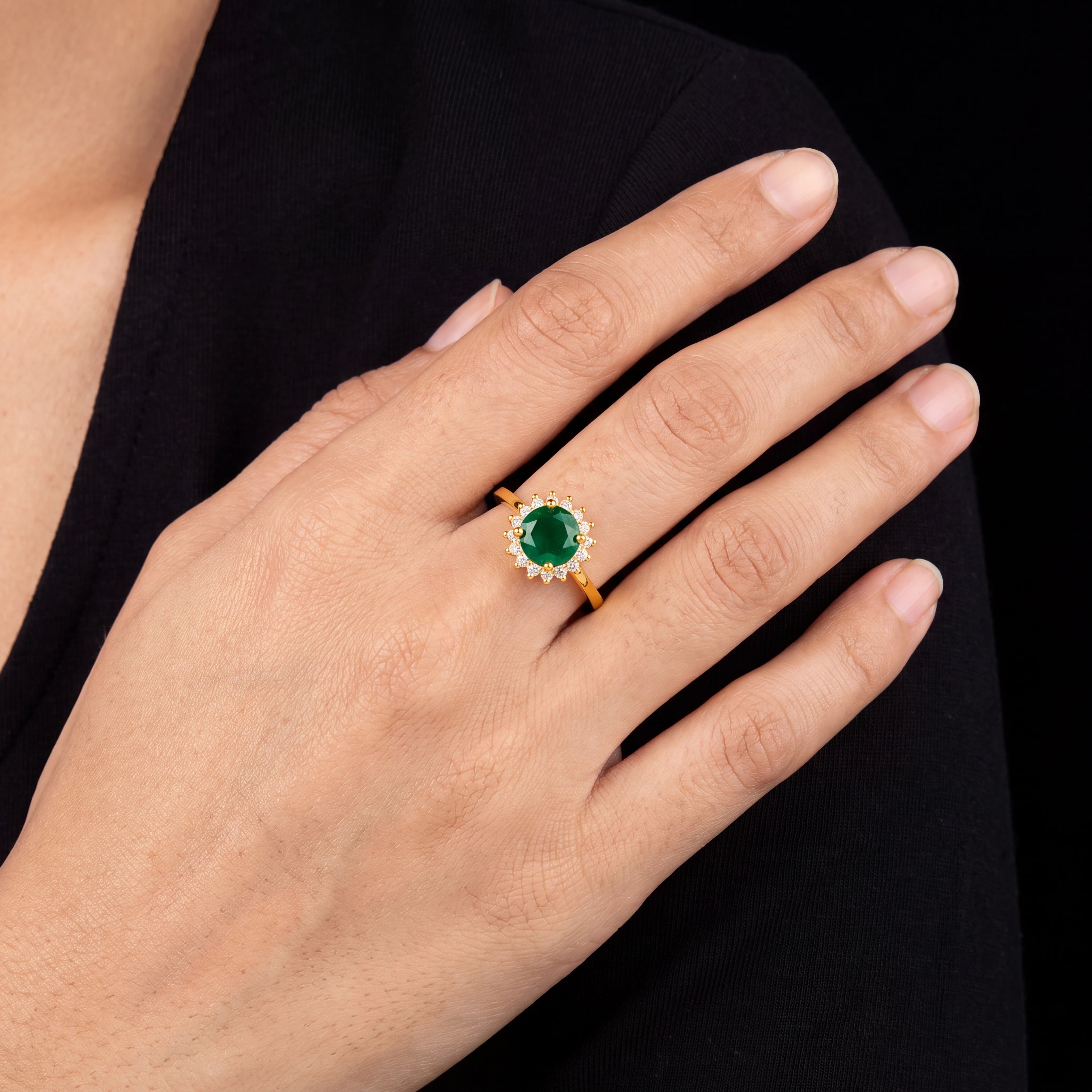 Adjustable Stone Ring PSR73WG-051