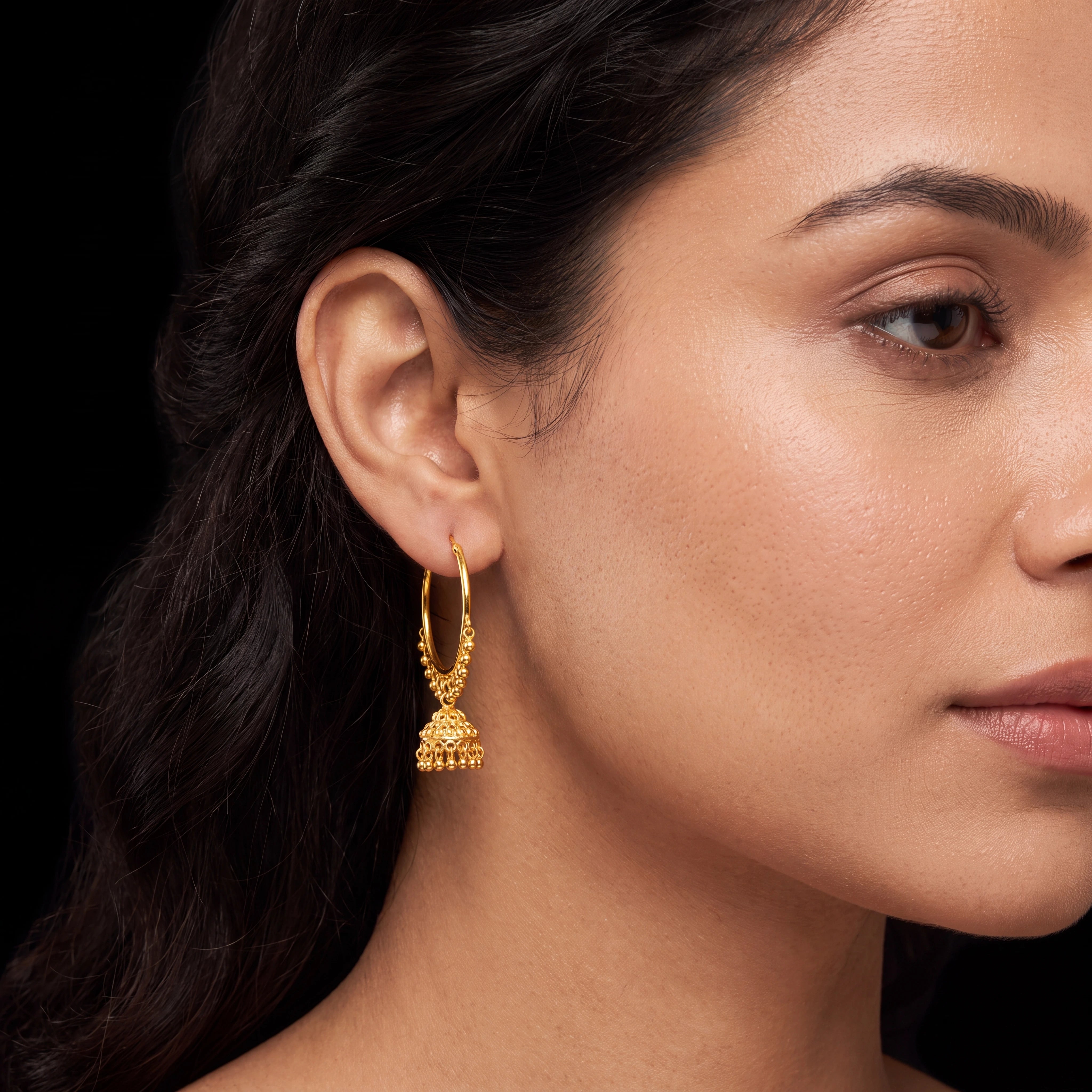 Hoop Jhumka Earring PGJST37-002