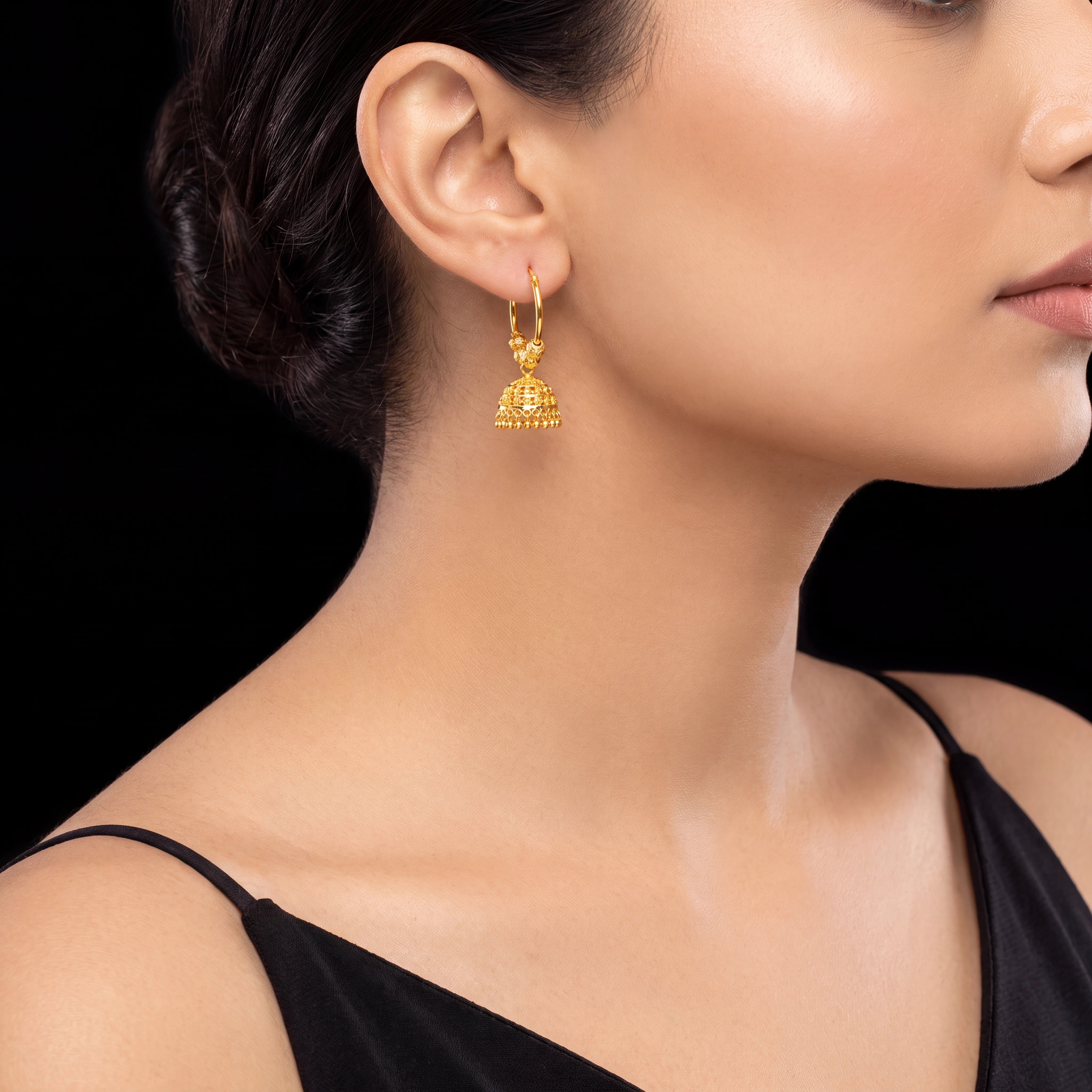 Hoop Jhumka Earring PGJST32-022