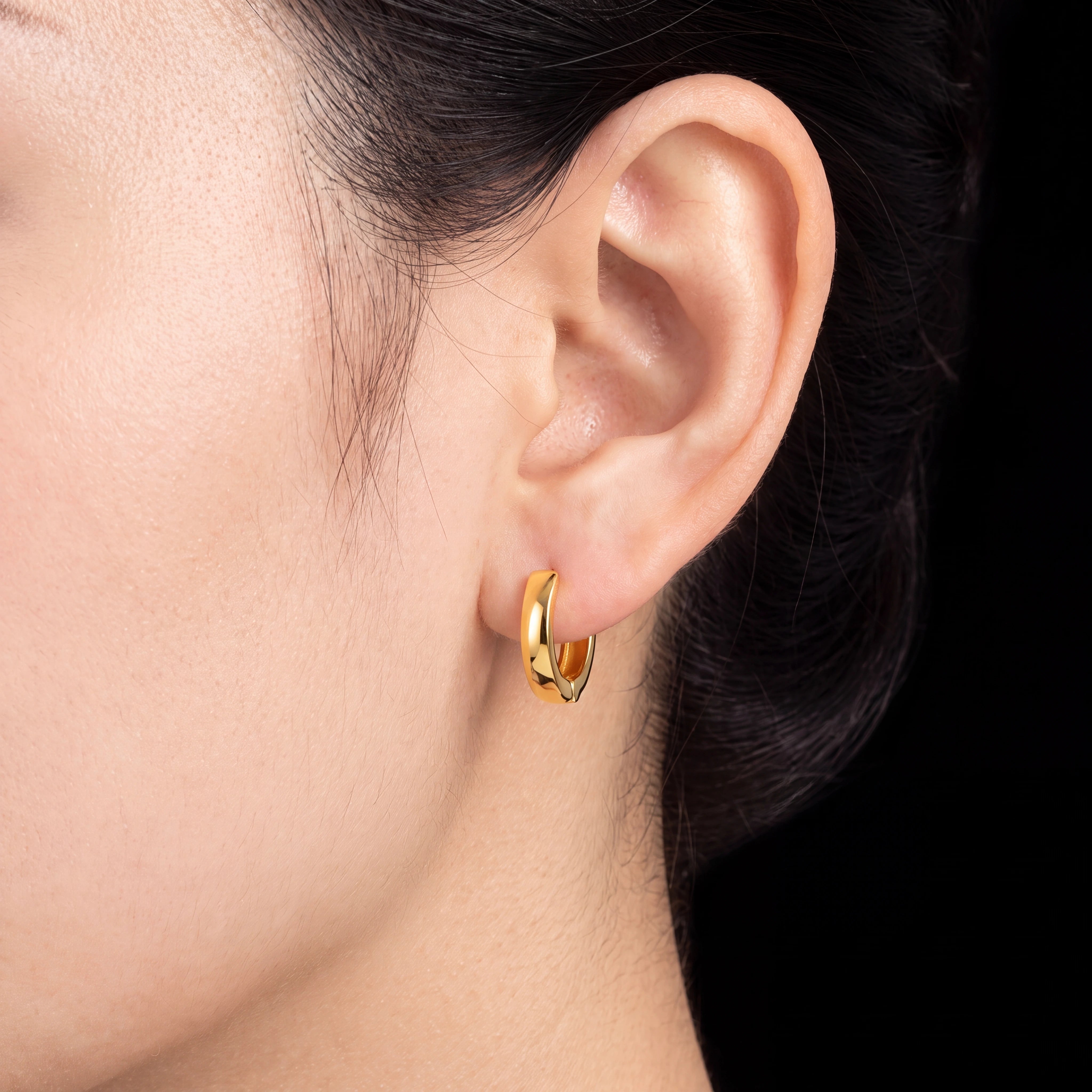 Golden Hoop Earring PGRST48-07