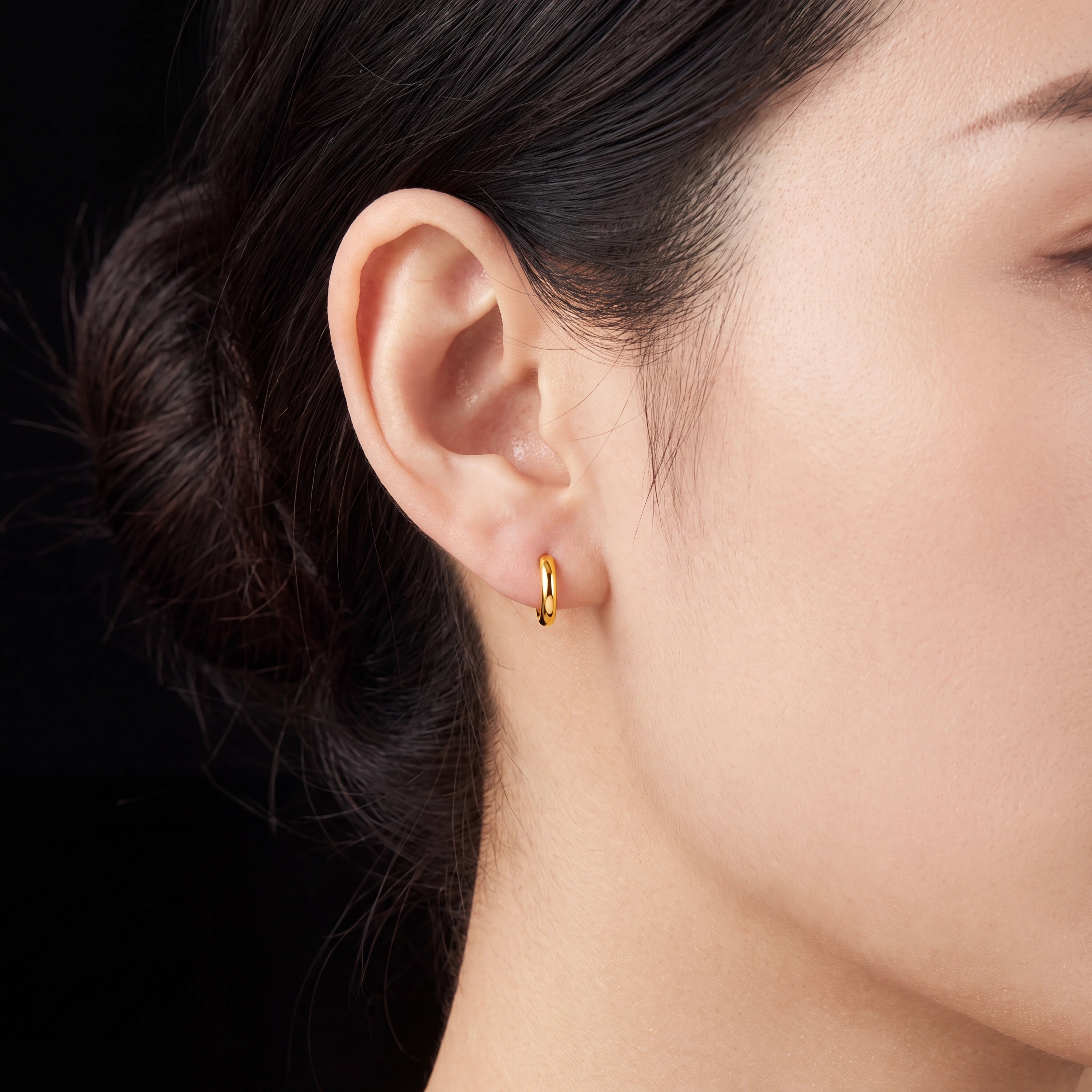 Golden Hoop Earring PGRST58-07