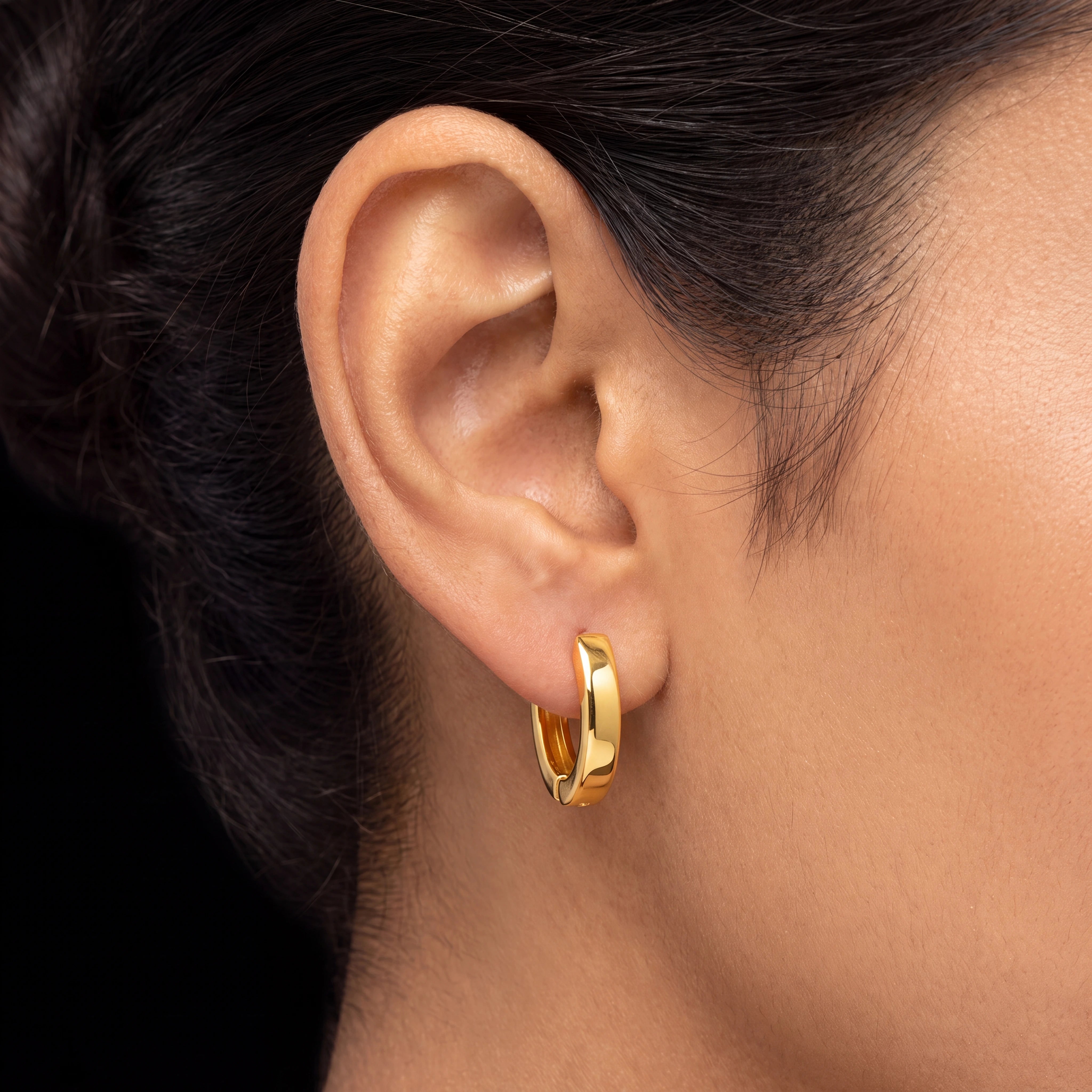 Golden Hoop Earring PGRST47-07