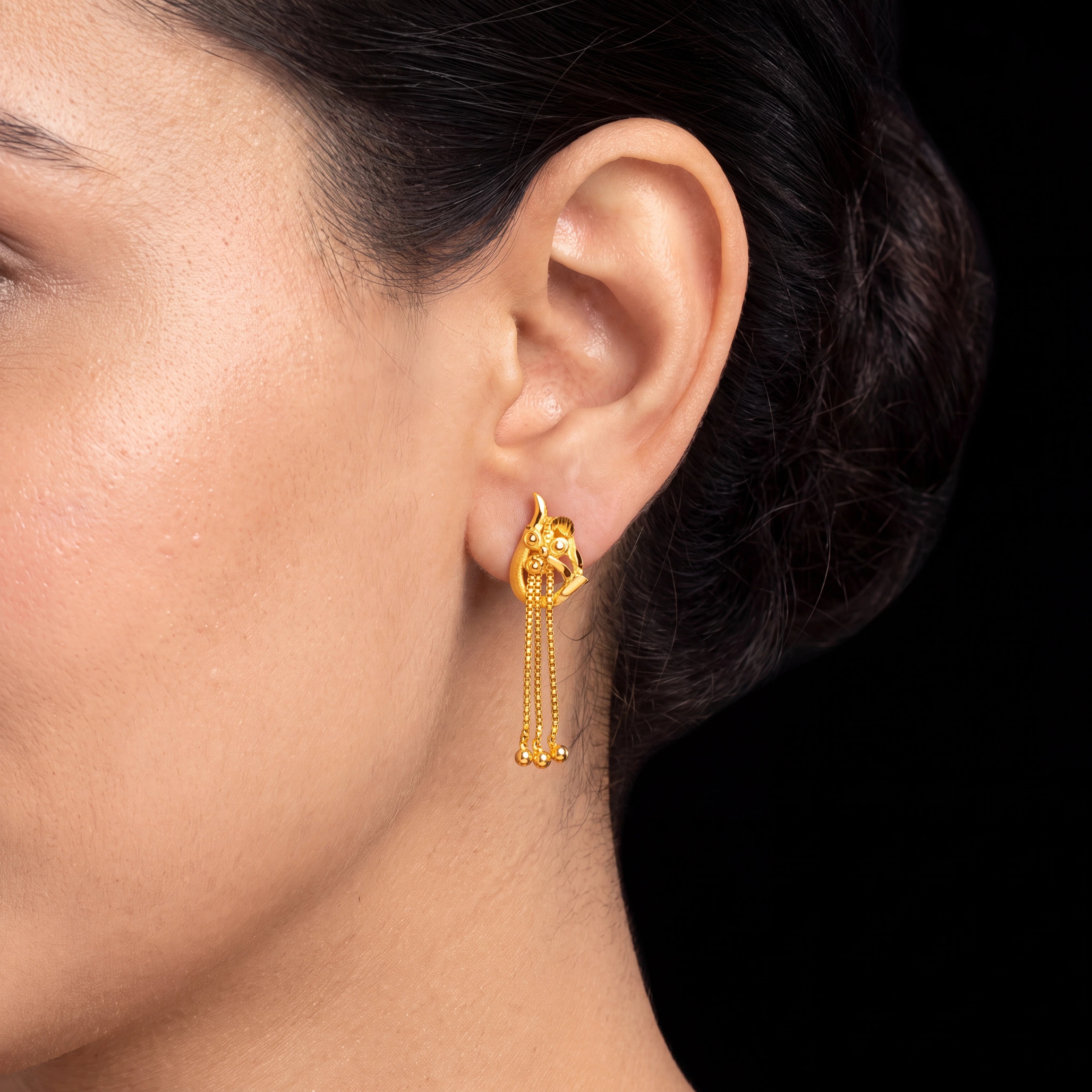 Golden Hanging Stud PGHST50-021