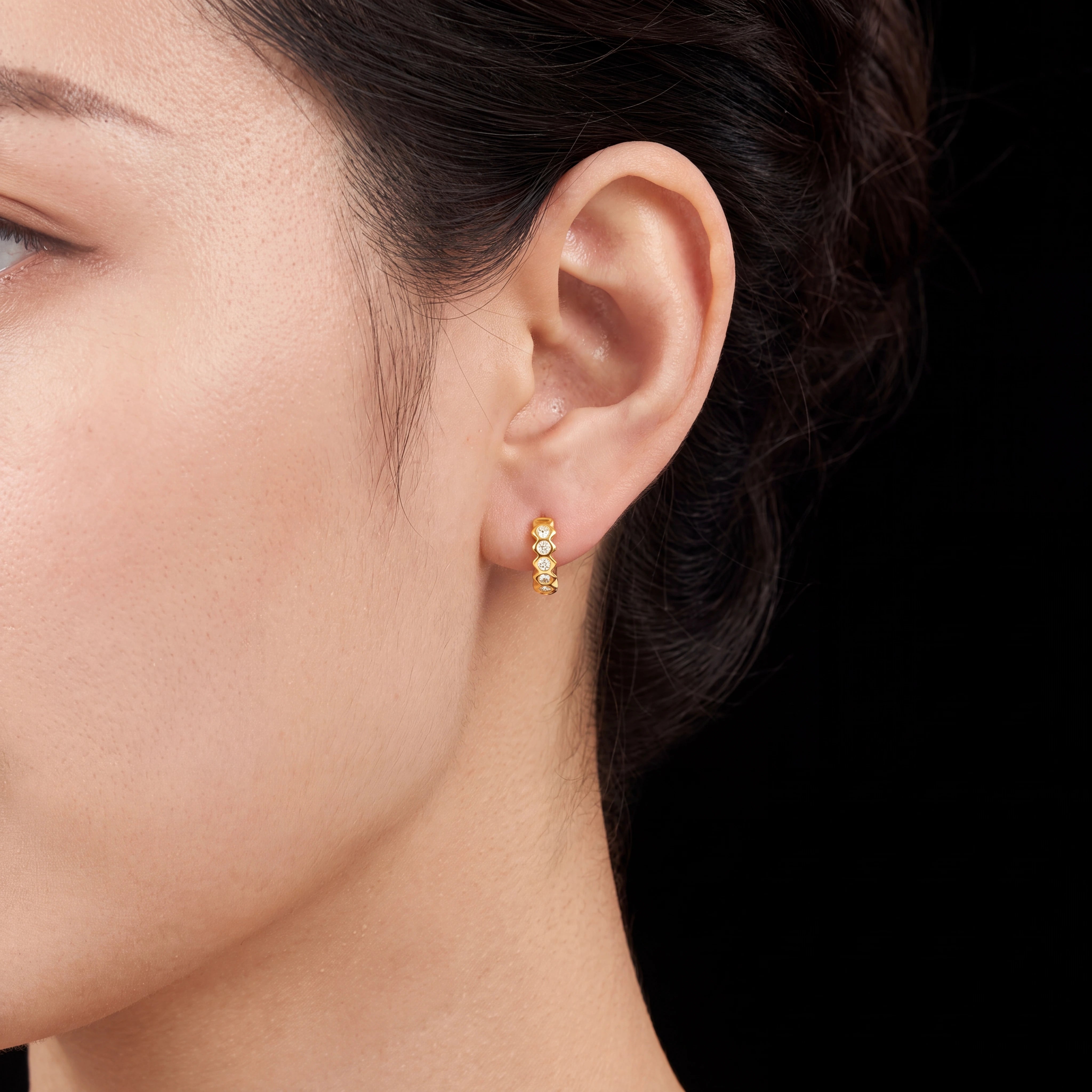Gold Plated Hoop Earrings