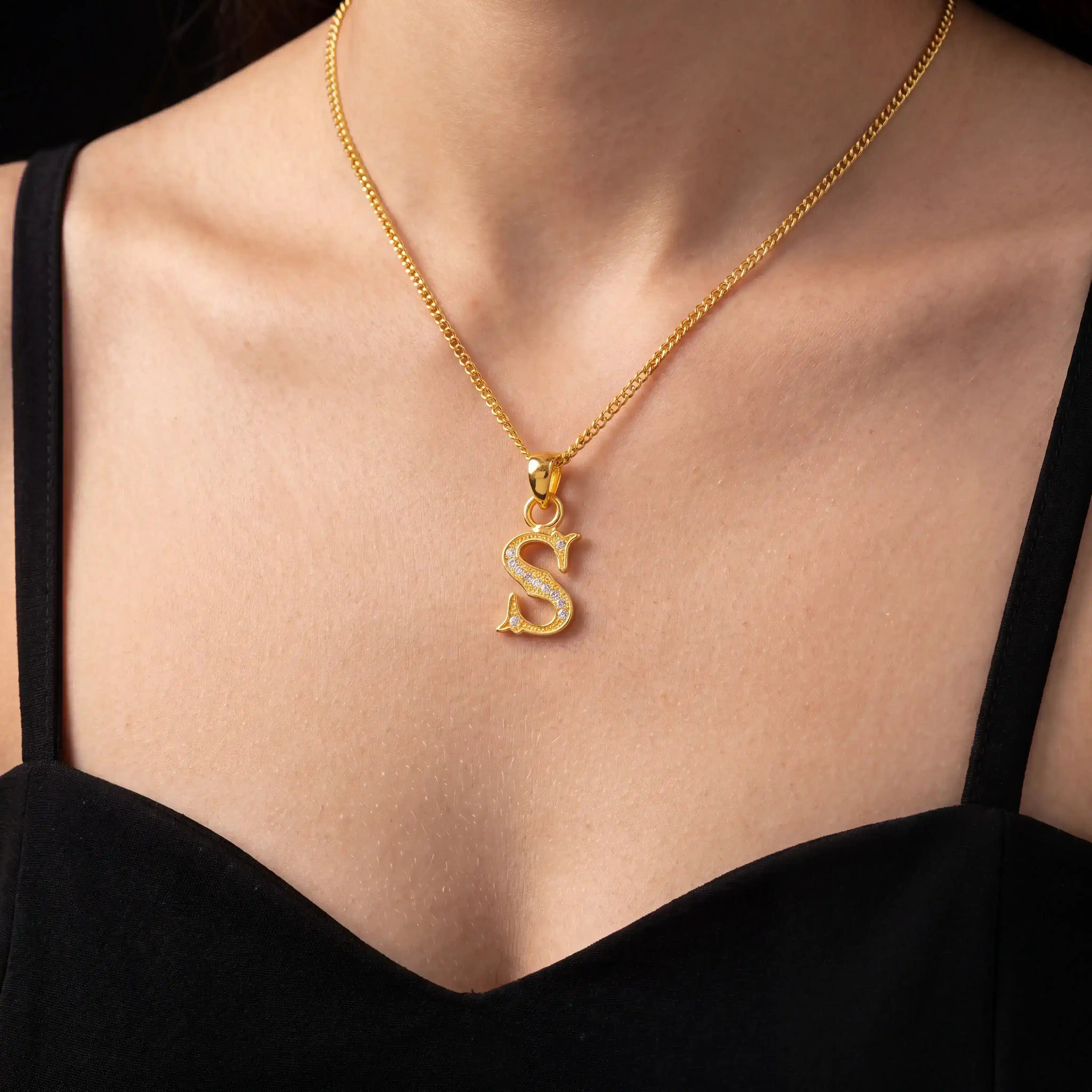 Gold Pendant PSLT183W-09