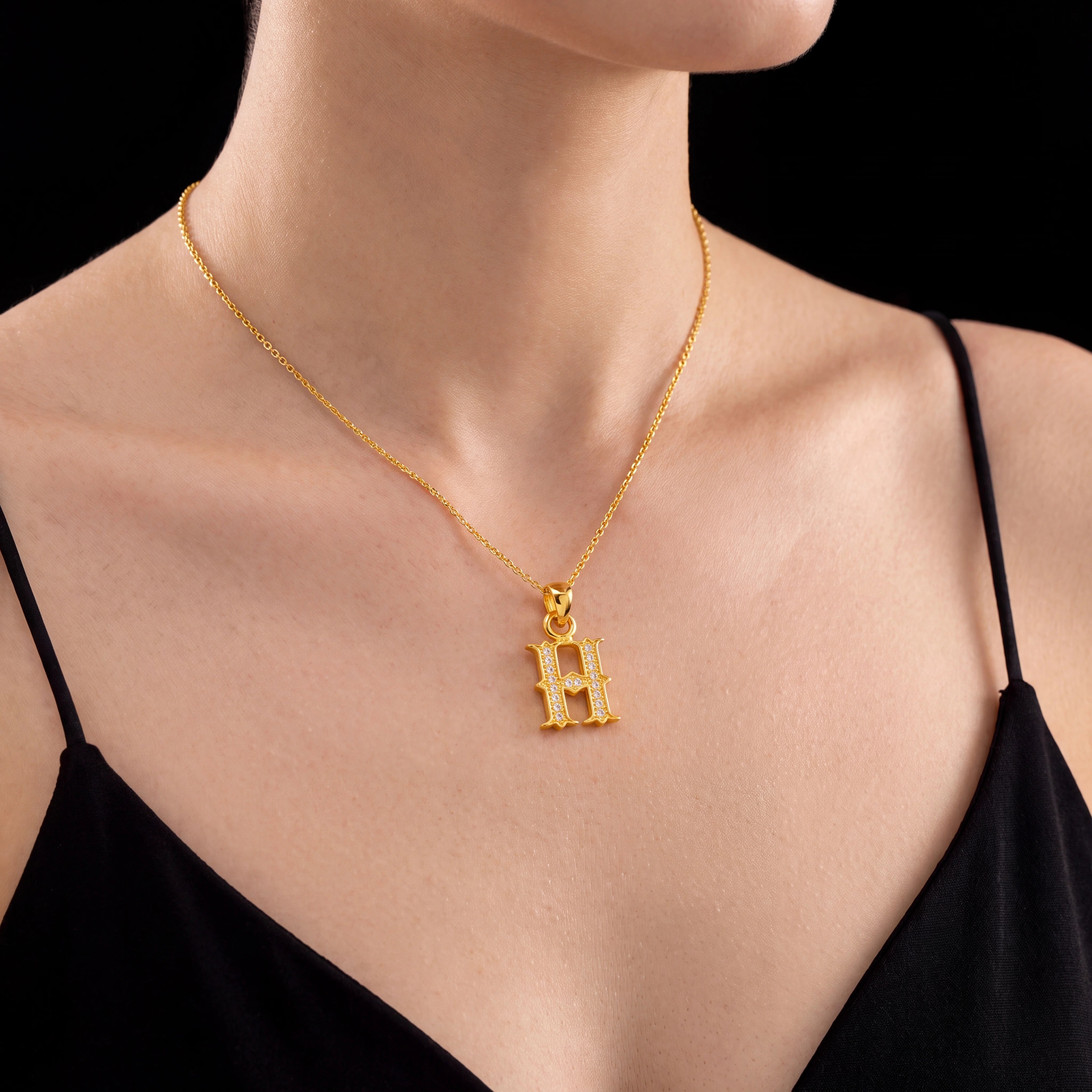 Gold Pendant PSLT183W-09