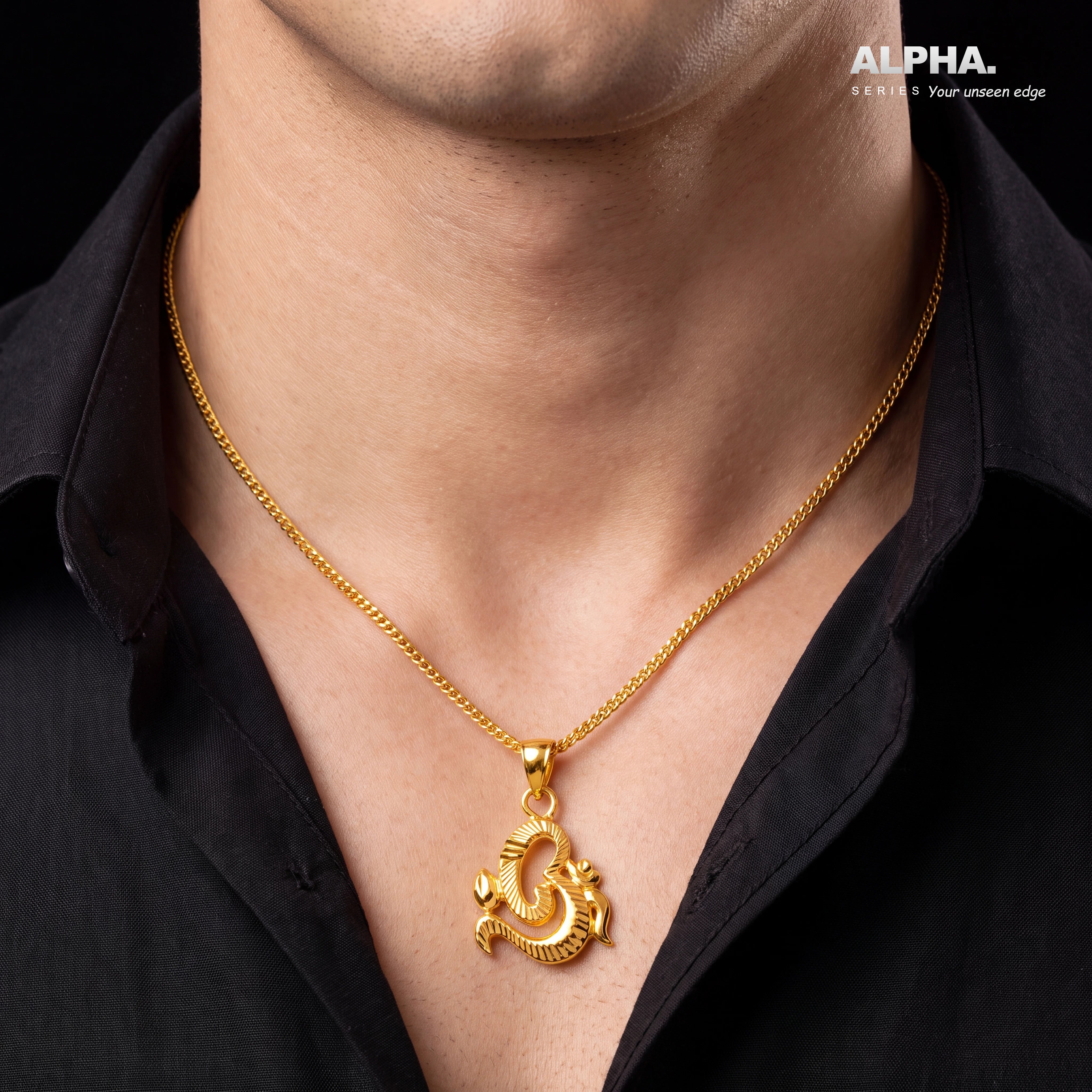 Om Gold Pendant PGLT26-081