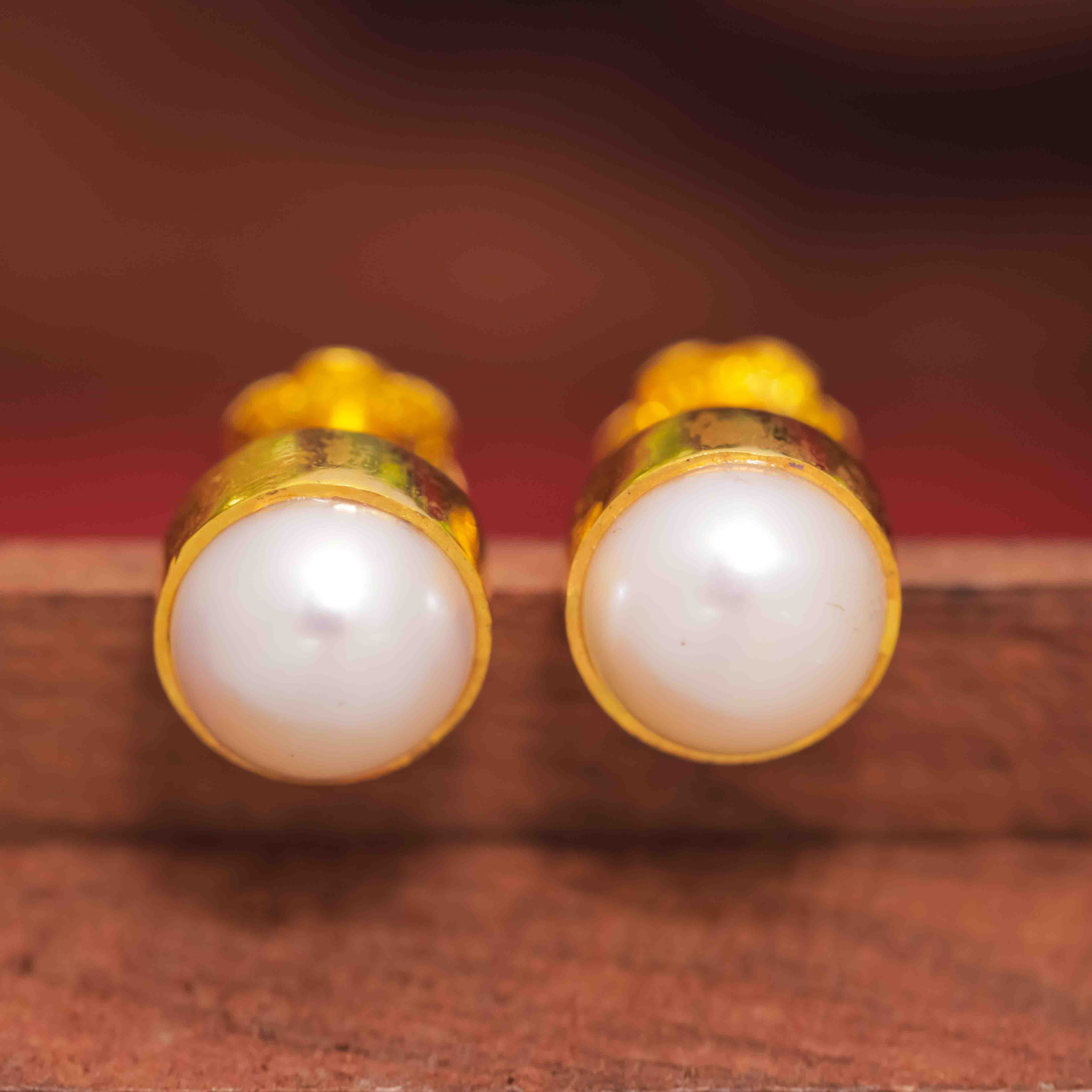 Latest 24ct Pure Gold Layered Studs Online