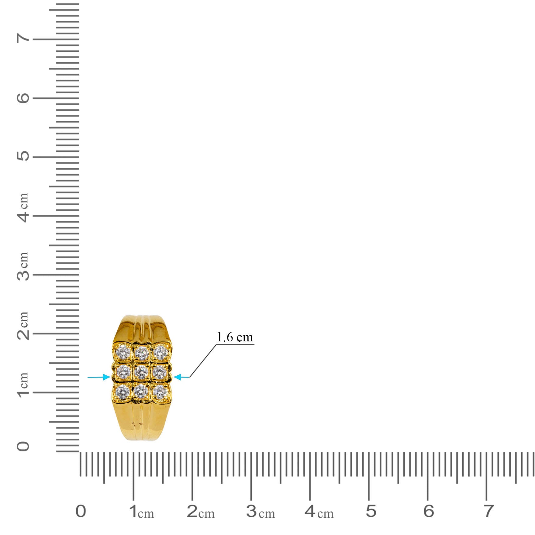 Gents Stone Ring PSGR6W-003