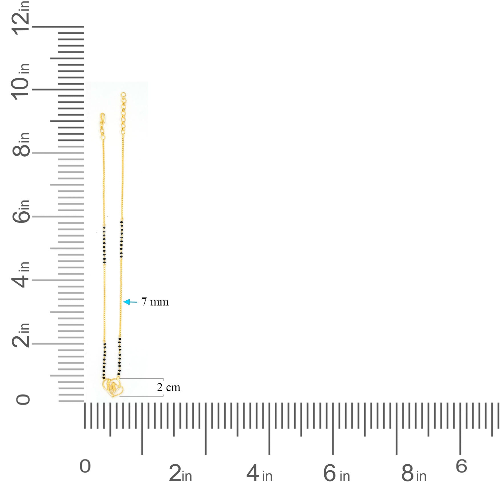 Karimani (Mangalsutra) Stone Necklace PLKM1W-6-053