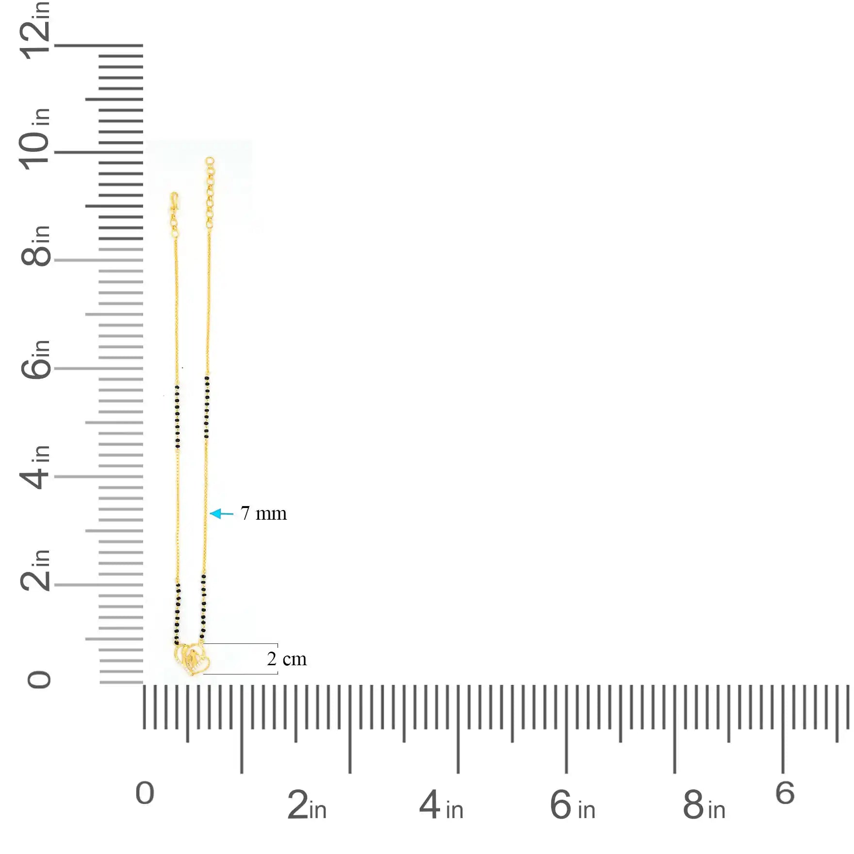 Karimani (Mangalsutra) Stone Necklace PLKM1W-6-053